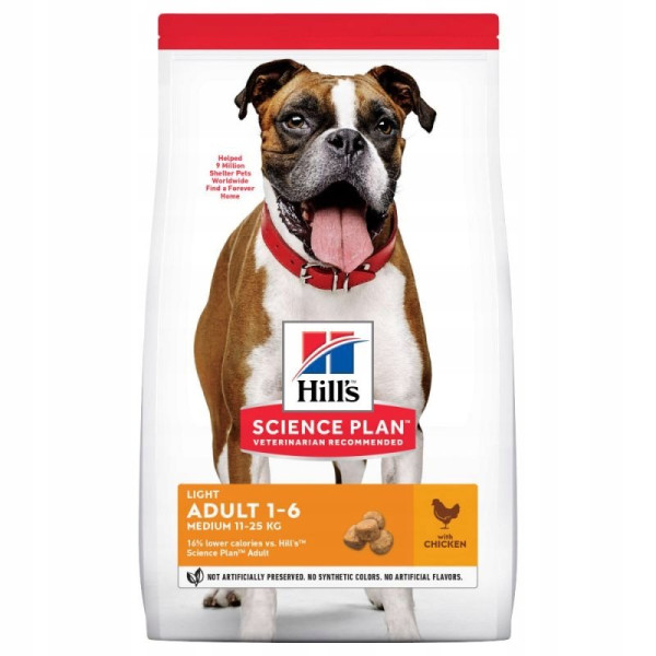 HILL'S SP CANINE ADULT LIGHT CHICKEN NEW 14 KG