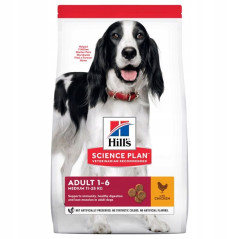 HILL'S SP CANINE ADULT MEDIUM CHICKEN NEW 14 KG
