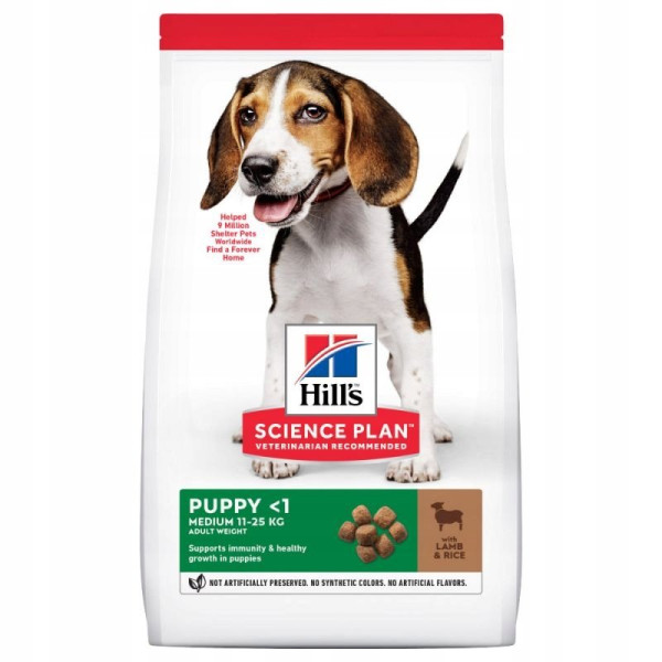HILL'S SP CANINE PUPPY LAMB & RICE NEW 14 KG