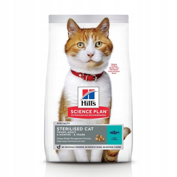HILL'S SP YOUNG ADULT STERILISED CAT TUNA 1,5KG
