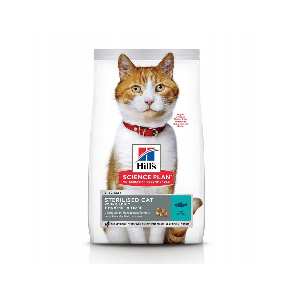 HILL'S SP YOUNG ADULT STERILISED CAT TUNA 3KG