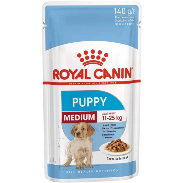 ROYAL CANIN Puppy Medium 10 x140g sasz.