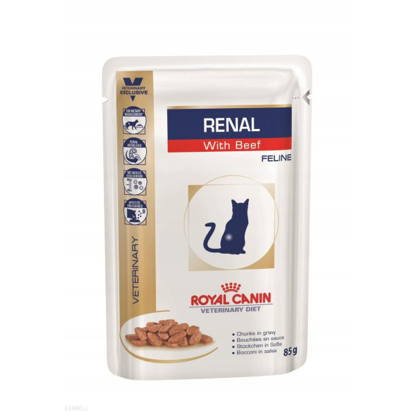 ROYAL CANIN RENAL WOŁOWINA BEEF FELINE 85 g