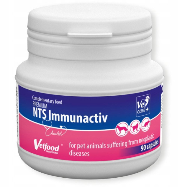 VETFOOD Premium NTS Immunactiv 90kaps. PSY/KOTY