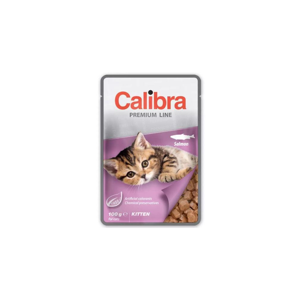 CALIBRA CAT PREMIUM KITTEN SALMON 100 G