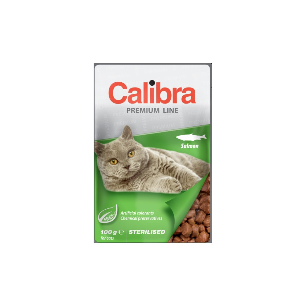 CALIBRA CAT PREMIUM STERILISED SALMON 100 G
