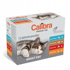 CALIBRA CAT PREMIUM ADULT MULTIPACK 12X100 G